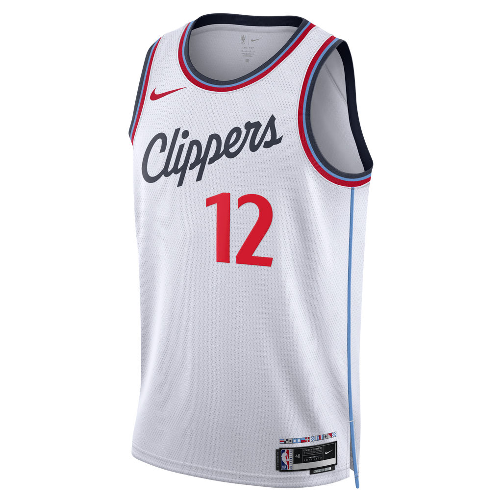 Los Angeles Clippers Nike Replica Association Edition Swingman Jersey - White - Nick Martinelli - Unisex