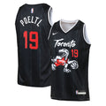 Toronto Raptors Nike 2025/26 City Edition Swingman Jersey - Black - Jakob Poeltl - Youth