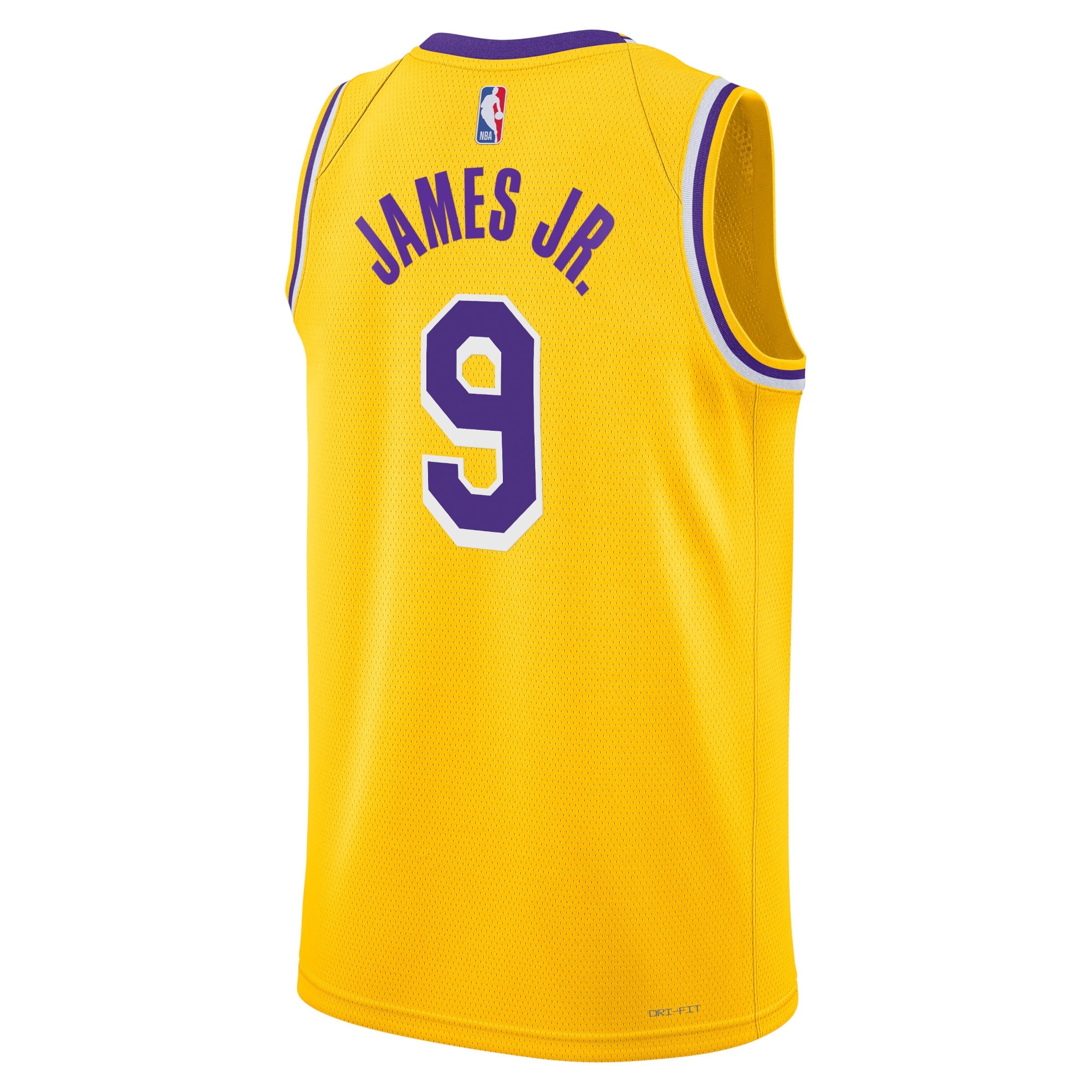 Los Angeles Lakers Nike Icon Swingman Jersey - Gold - Bronny James - Unisex