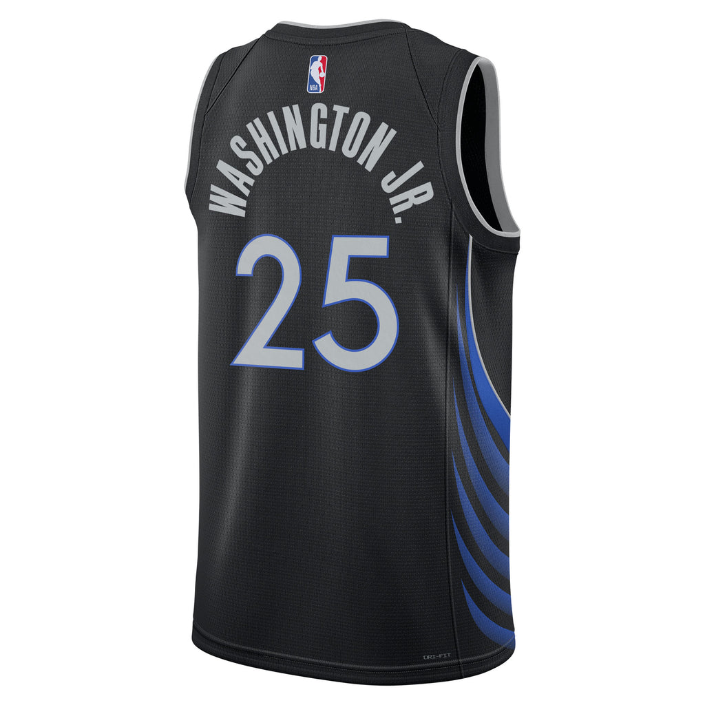 Dallas Mavericks Nike 2025/26 City Edition Swingman Jersey - Black - P.J. Washington Jr. - Unisex
