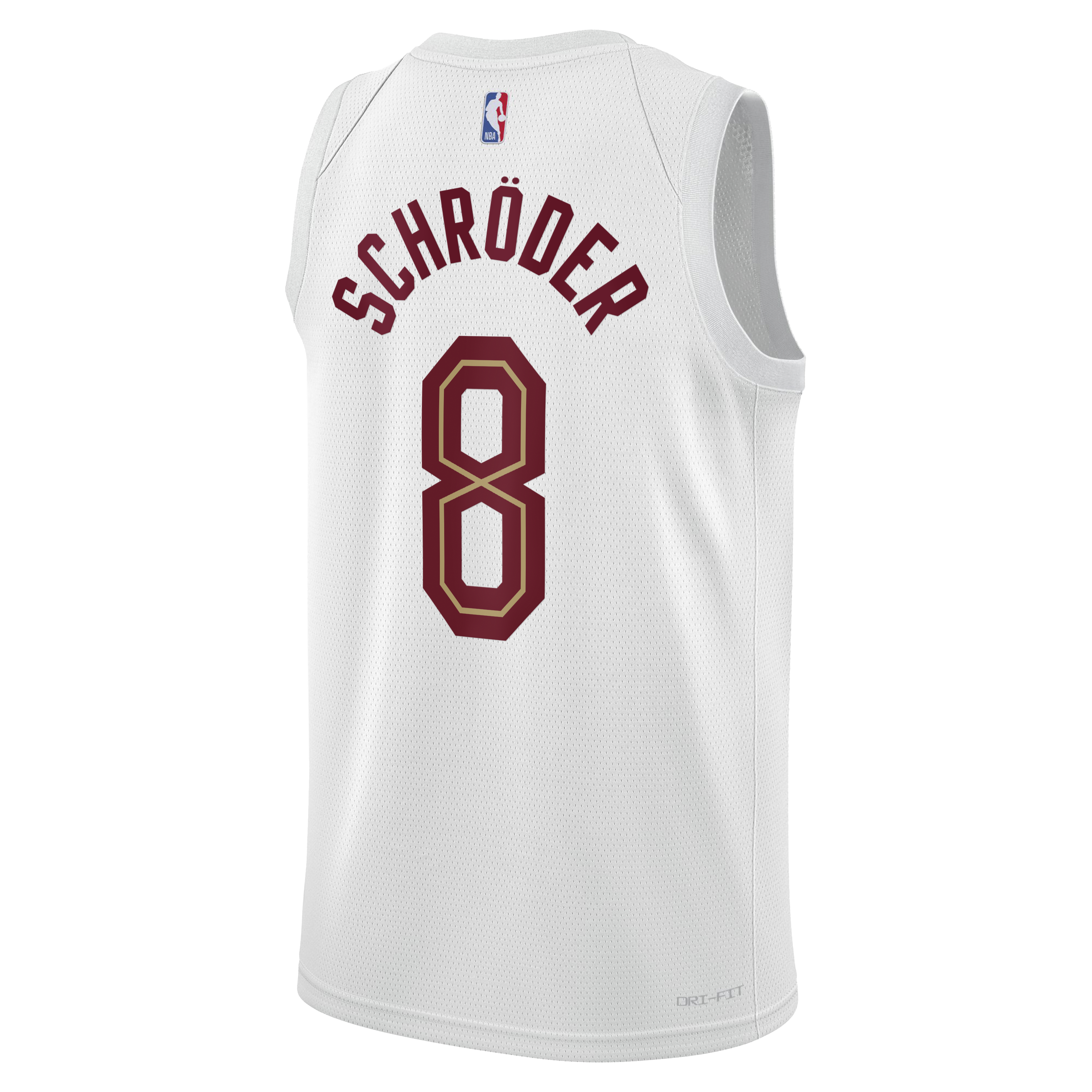 Cleveland Cavaliers Nike Association Edition Swingman Jersey - White - Dennis Schröder - Youth