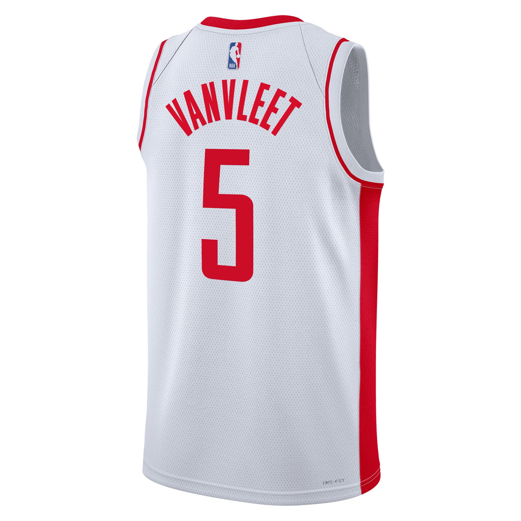 Houston Rockets Nike Association Edition Swingman Jersey - White - Fred VanVleet - Unisex